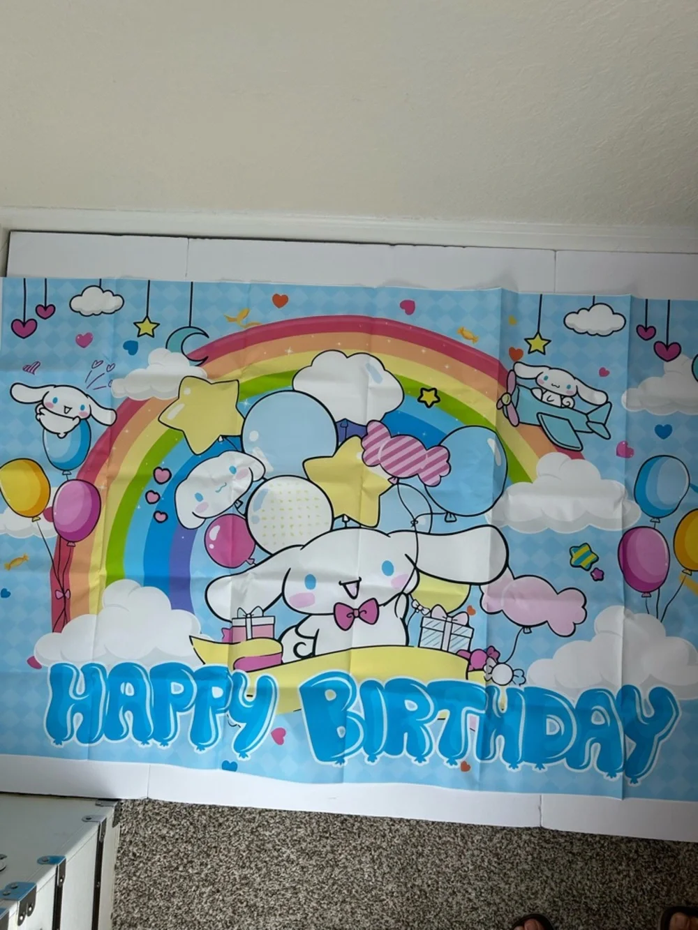 Sanrio Cinnamoroll Birthday Party Supplies Set 67pc Decorations Blue Background